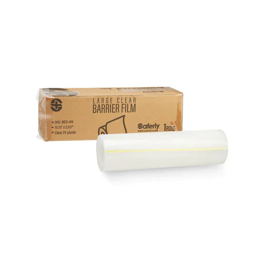 Medical Clear Barrier Film - 15.75” x 3,937” (One Roll)