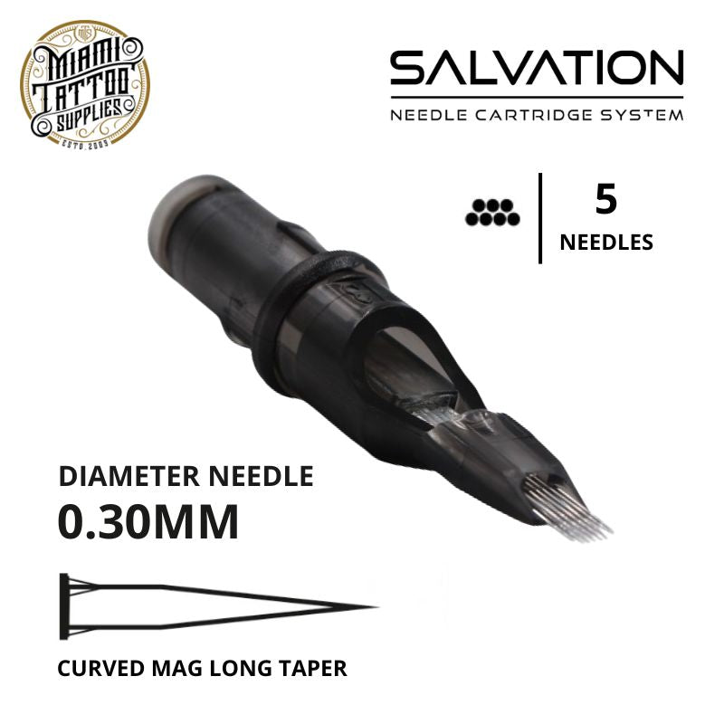 Salvation Cartridge Tattoo Needles 5CM - #10 Diameter - Long Taper