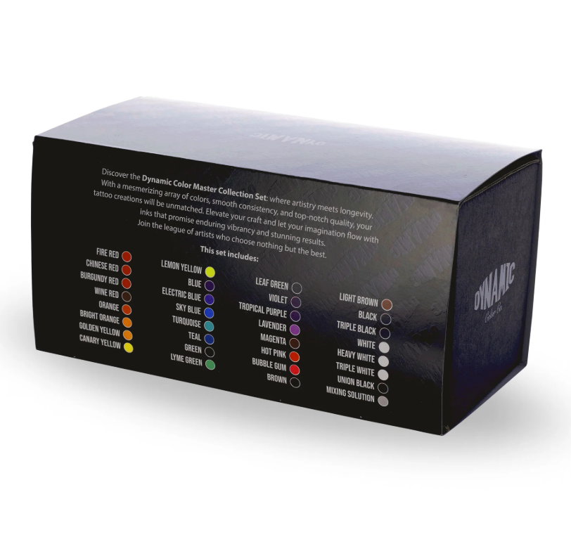 Dynamic Master Collection Tattoo Ink 31 Color Set - 1 oz Bottles