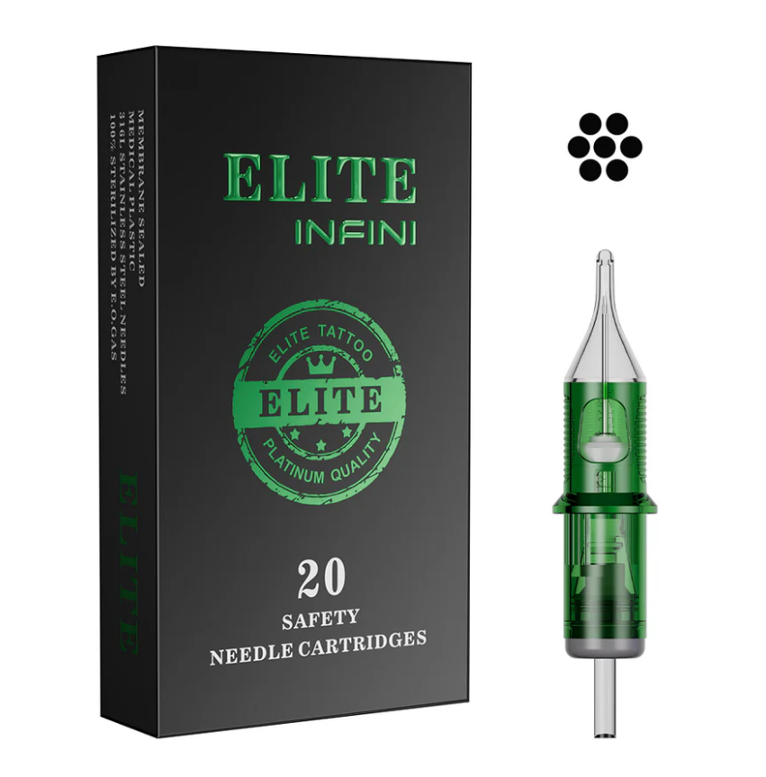 ELITE INFINI Tattoo Needle Cartridges - Round Liner (20pcs)