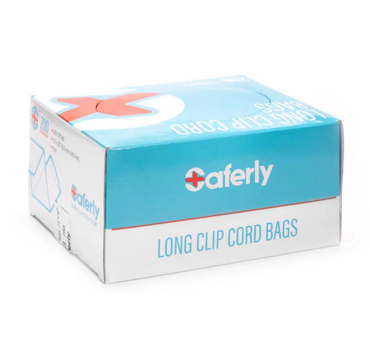 Saferly 32" Clip Cord Sleeves (Box of 200)