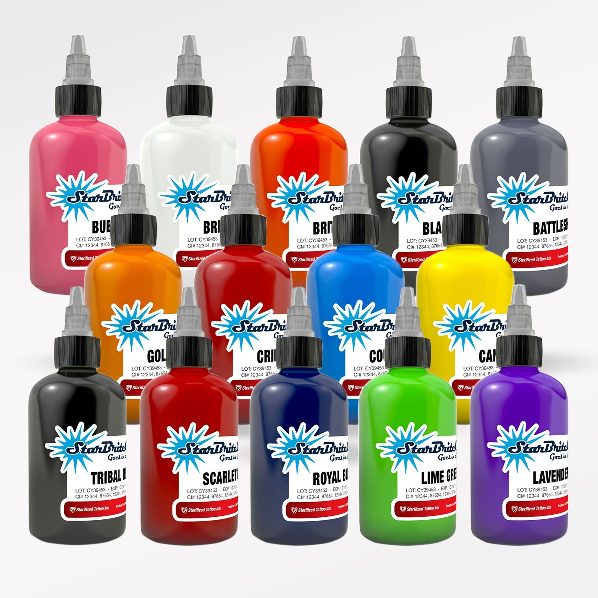 Electrum Ink - 12 Color Simple Set - Electrum Tattoo Supply